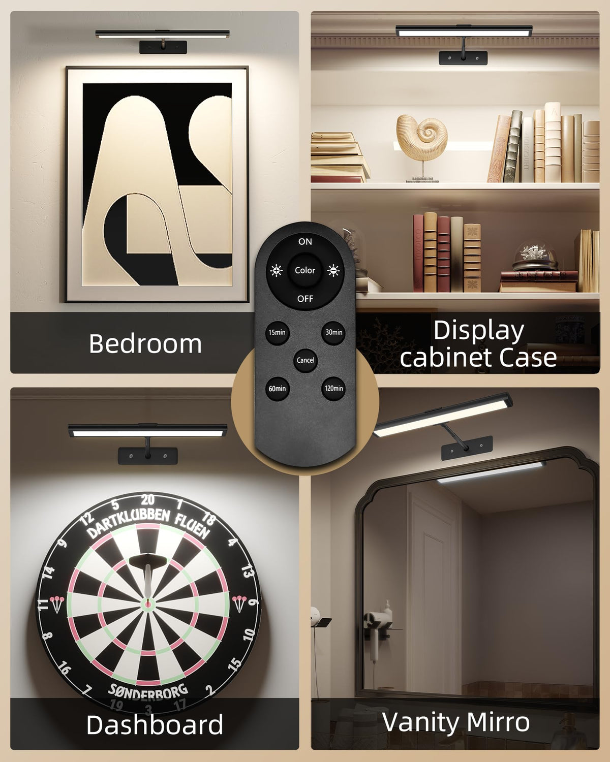 EZVALO easy-install screws secure wall-mounted artwork light.