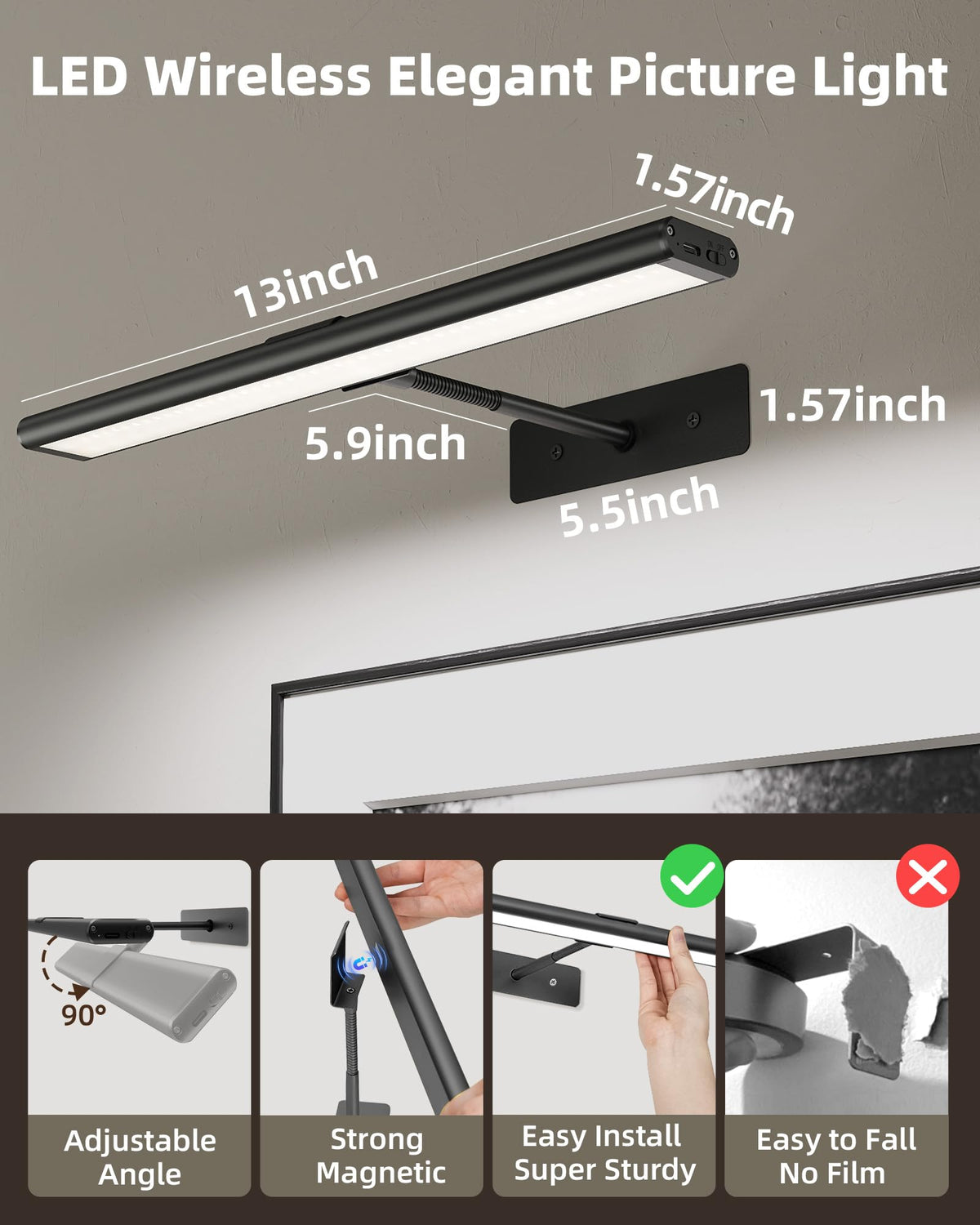 EZVALO IR remote control lets you adjust lighting from a distance.