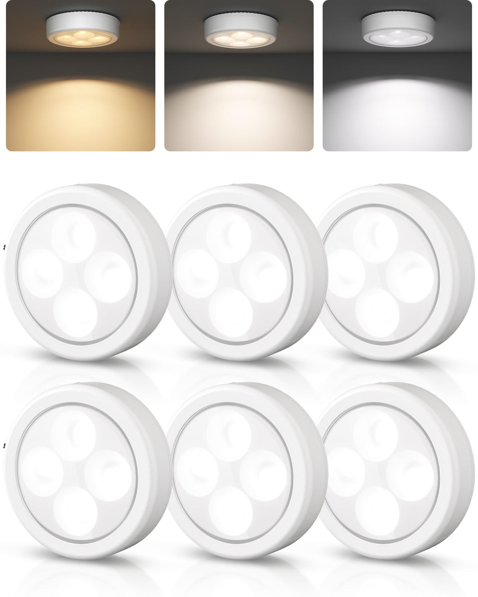 EZVALO LED puck light USB-rechargeable for cordless kitchen illumination.