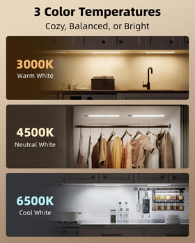 EZVALO wireless lights install via magnets or adhesive strips.