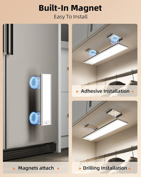 EZVALO magnetic installation with adhesive plates for easy setup.