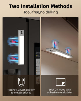 EZVALO magnetic installation for quick tool-free mounting