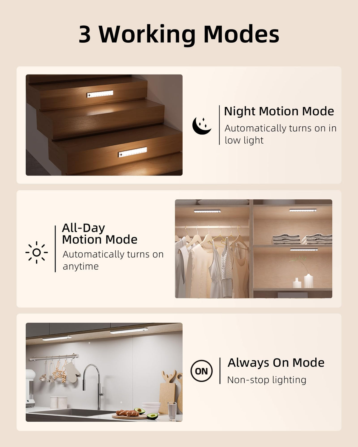EZVALO motion sensor detects activity up to 10 ft and 120 degrees