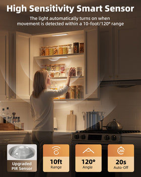 EZVALO motion sensor activates at 10 ft for hands-free lighting