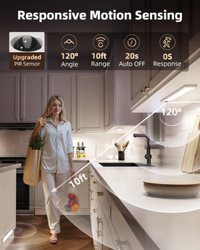 EZVALO kitchen light detects motion up to ten feet