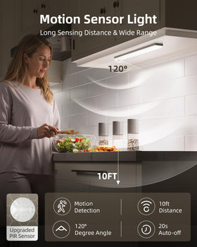 EZVALO motion-sensor LED closet light activates hands-free illumination for late-night access.