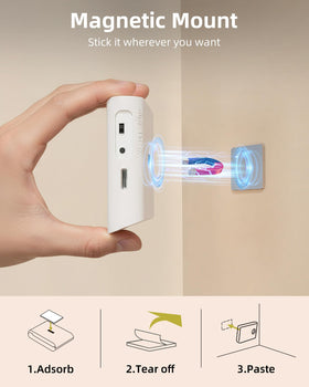 EZVALO stair light in nursery supports gentle nighttime trips for infants.