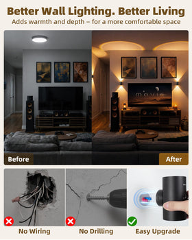 EZVALO RGB color wall light offering vibrant mood lighting options.