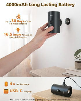 EZVALO remote with dimming and timer for convenient control.