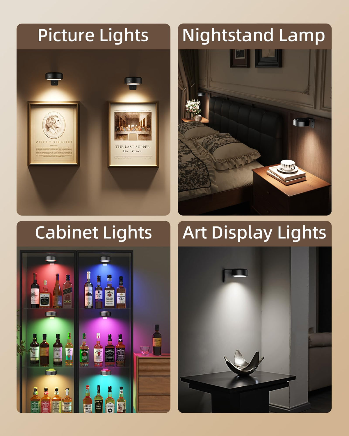 EZVALO Picture Light offers 12 RGB colors for mood adjustments