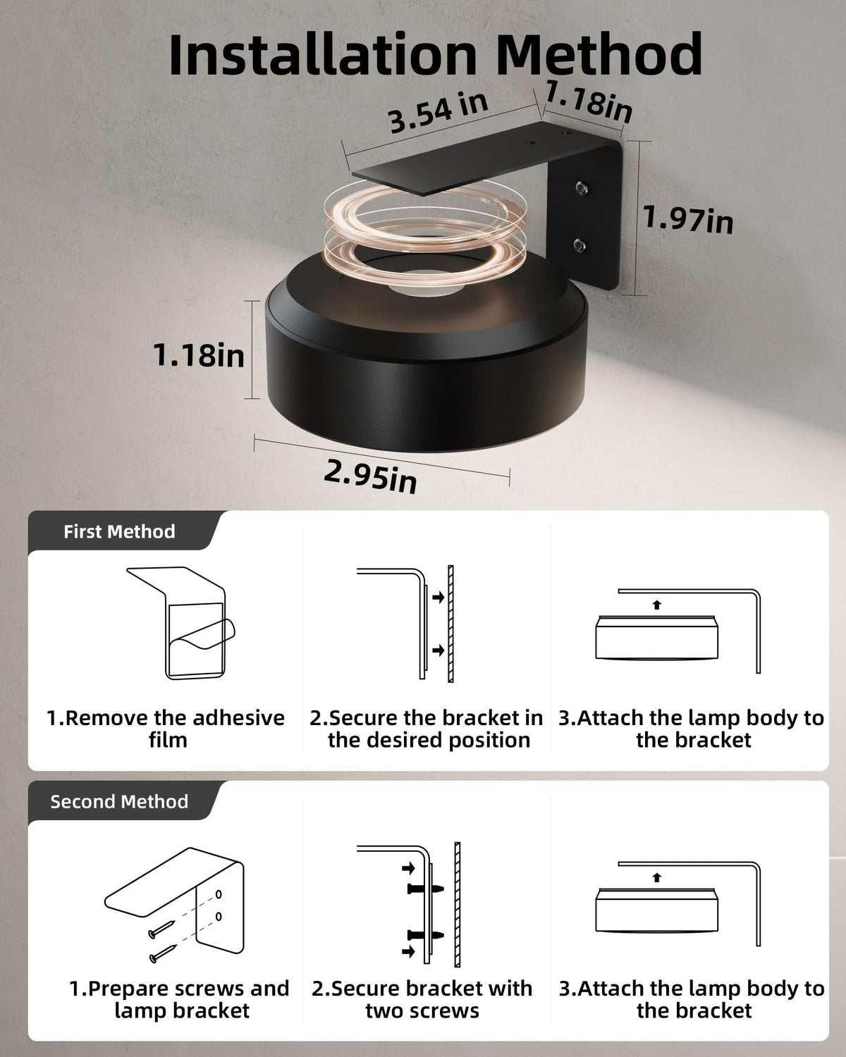 EZVALO Six-pack includes hardware for easy setup.