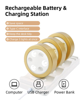 EZVALO picture light close-up reveals six energy-saving LEDs for crisp frame lighting