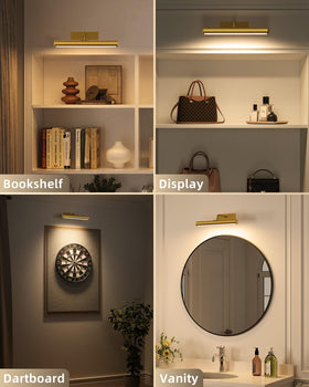 EZVALO two-light arrangement provides balanced gallery-style illumination across artworks.