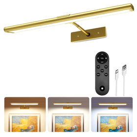 EZVALO Picture Light showing cordless 4800mAh battery for cordless wall lighting