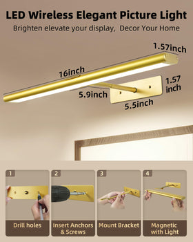 EZVALO 90°-rotatable bar delivers full-frame artwork illumination