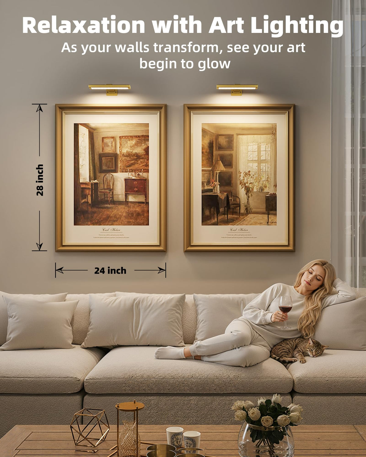 EZVALO USB-C charging keeps the light ready for extended art displays.