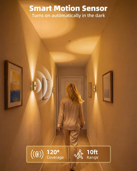 EZVALO rechargeable 4000mAh battery powering cordless sconces