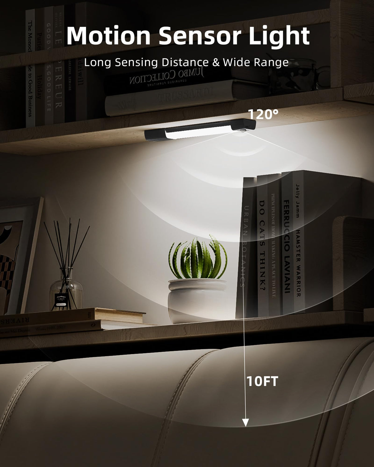 EZVALO rechargeable 50-LED light bar with long battery life.