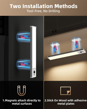 EZVALO rechargeable battery 2400mAh powers lights for days of use.