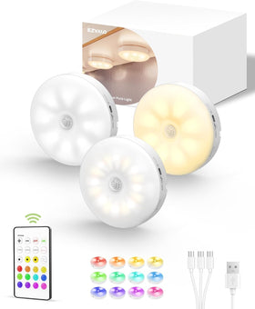 EZVALO rechargeable puck light with remote for easy kitchen lighting