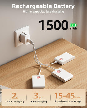EZVALO rechargeable stair light with 1500mAh battery for long use