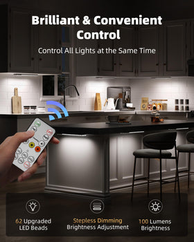 EZVALO remote-control LED light on stairs with quick brightness adjustments from afar.