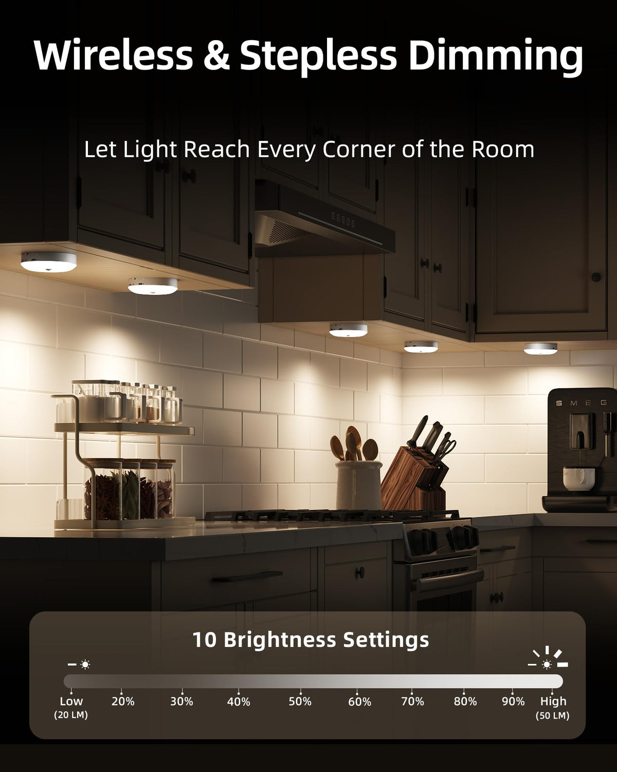 EZVALO RGB color options for festive mood or task lighting