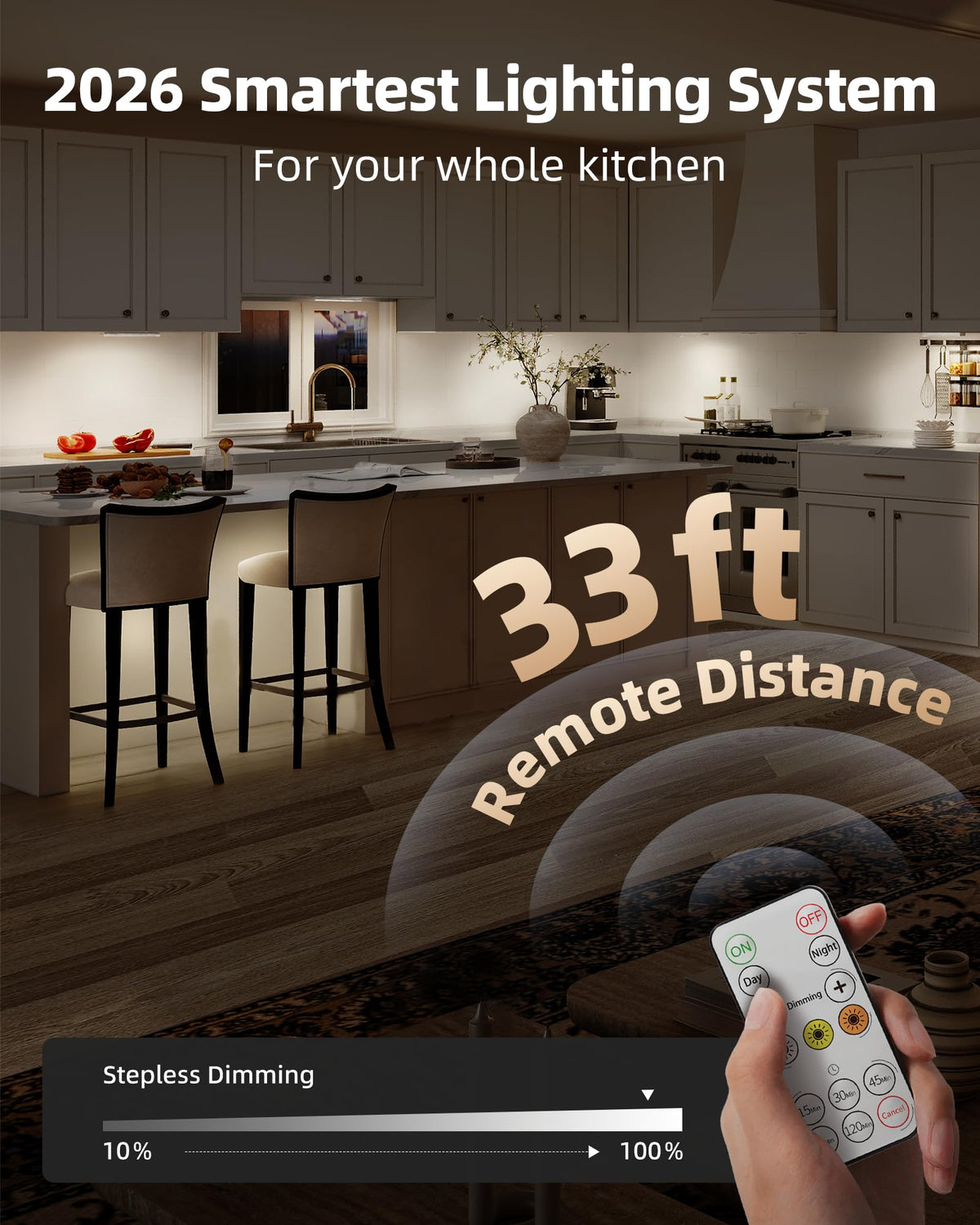 EZVALO night-motion mode activates in low light for late-night use.