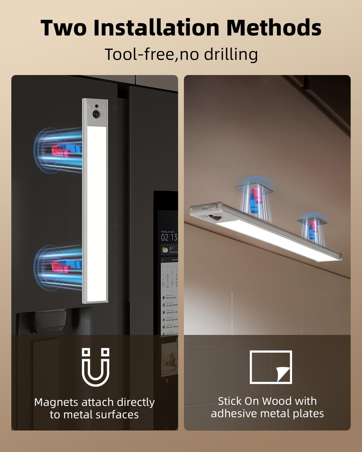 EZVALO smart indicators show Night Motion, All-Day Motion, and Always On.
