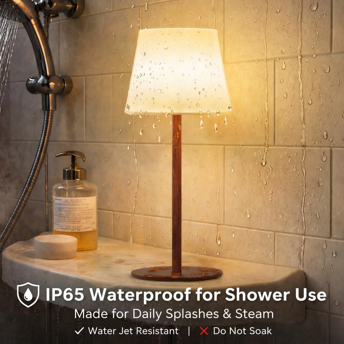 EZVALO Spa-Like Shower Lamp offers three color temps for mood and clarity.