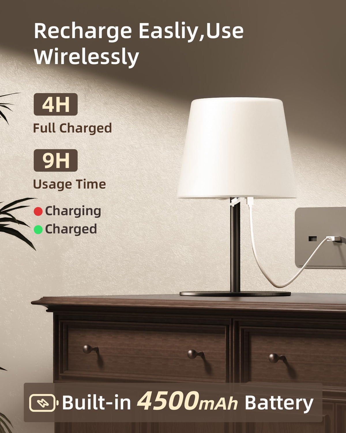 EZVALO Spa-Like Shower Lamp memory function restores last brightness setting