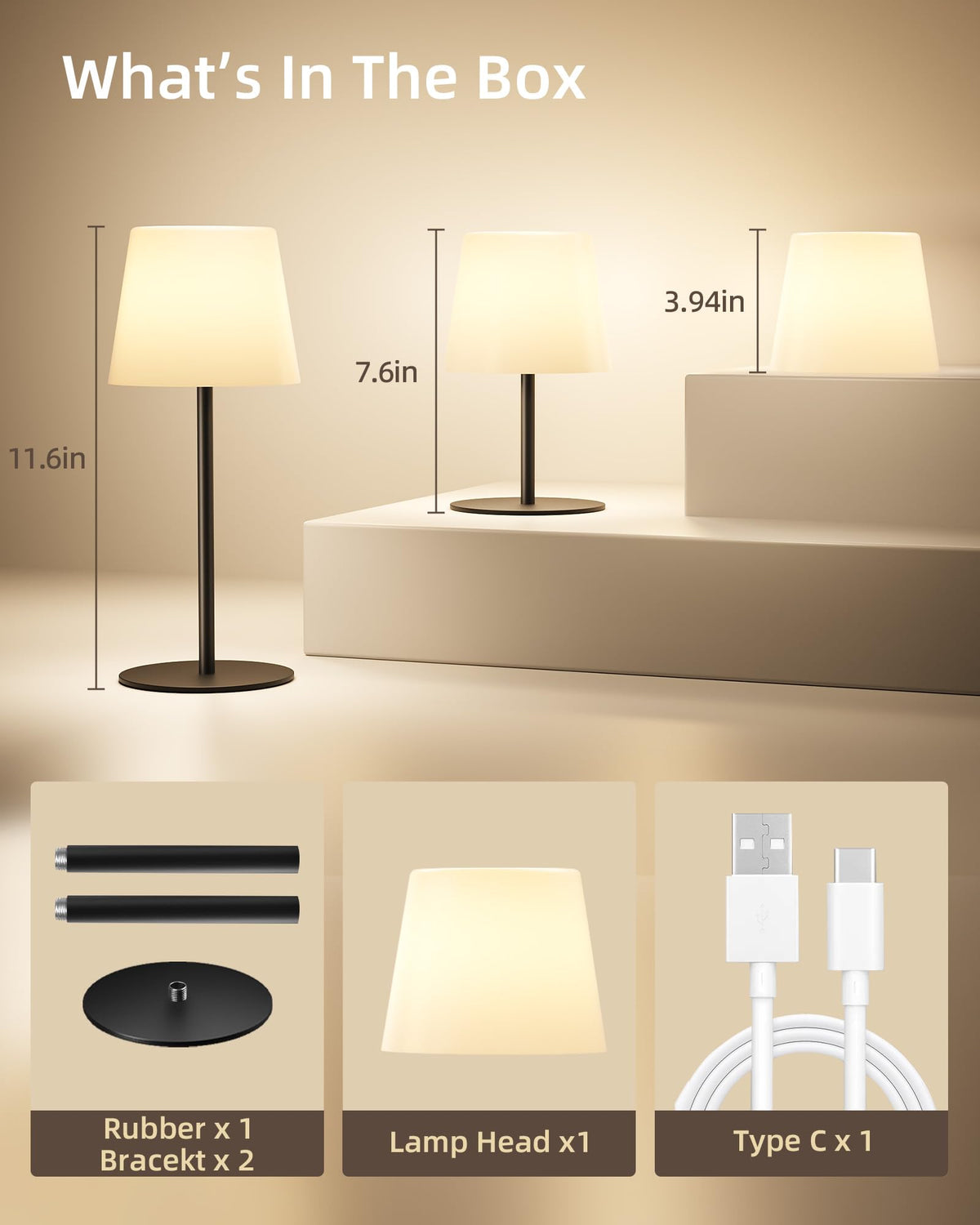 EZVALO Spa-Like Shower Lamp USB-C charging for quick top-ups