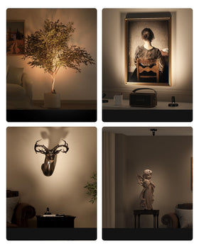 EZVALO Spotlight charges magnetically for effortless recharging.