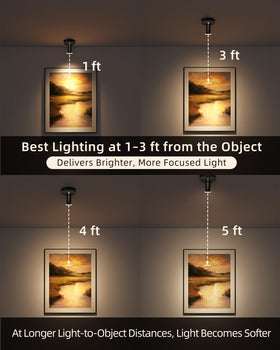 EZVALO Spotlight offers dimming control from 10% to 100% for mood lighting.