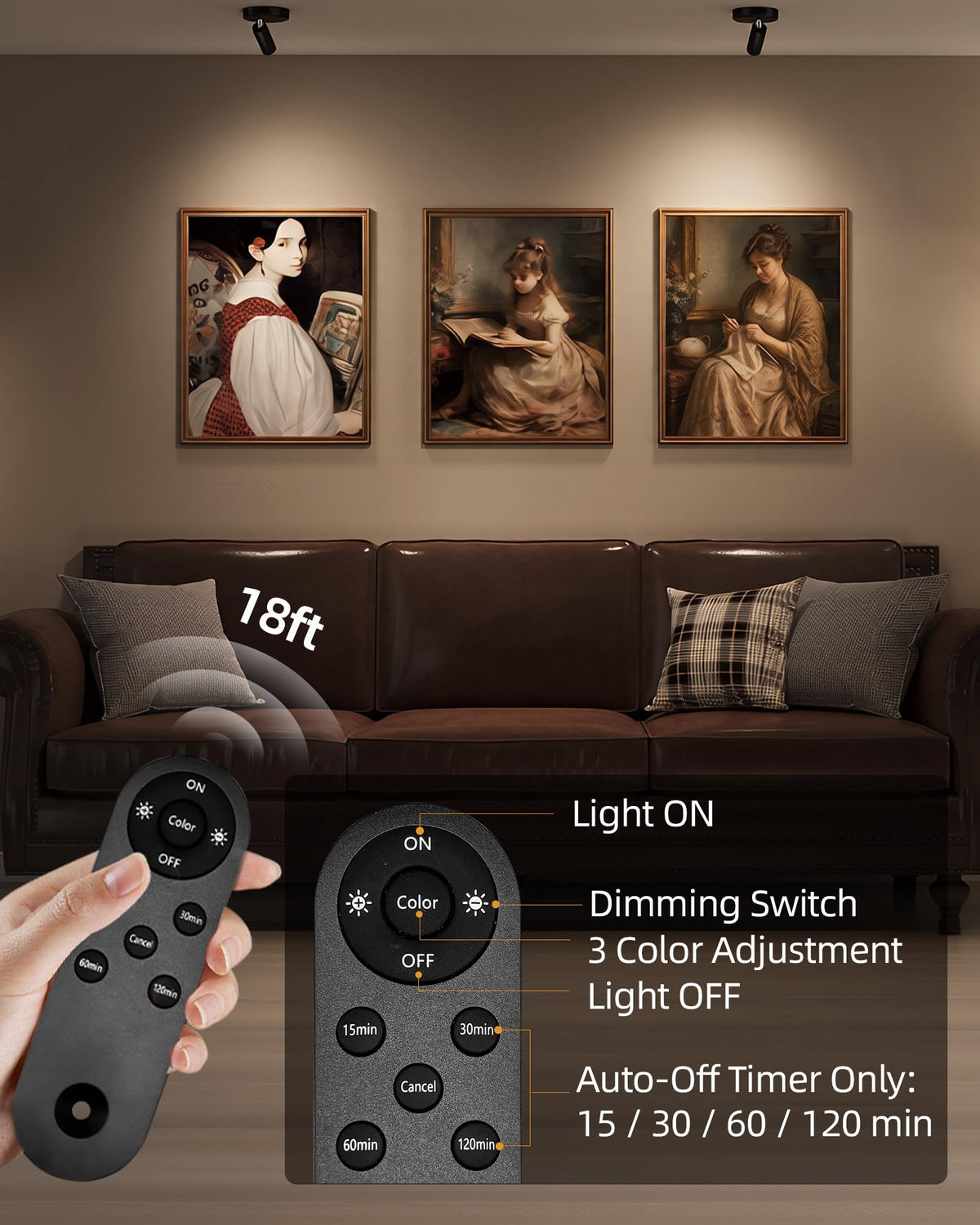 EZVALO high-brightness mode lasts about 25.5 hours for vivid accents.