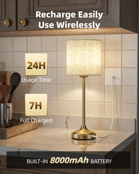 EZVALO 8000mAh battery-enabled lamp showing long cordless operation