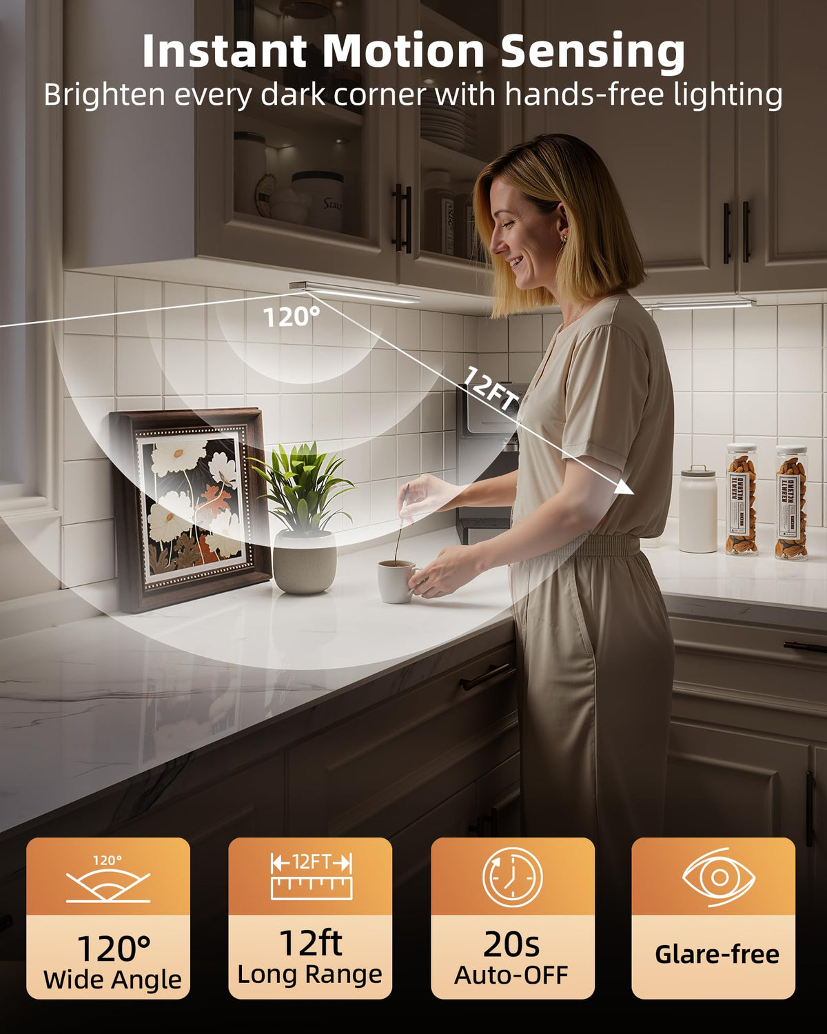 EZVALO three-color-temperature control for warm to cool task lighting