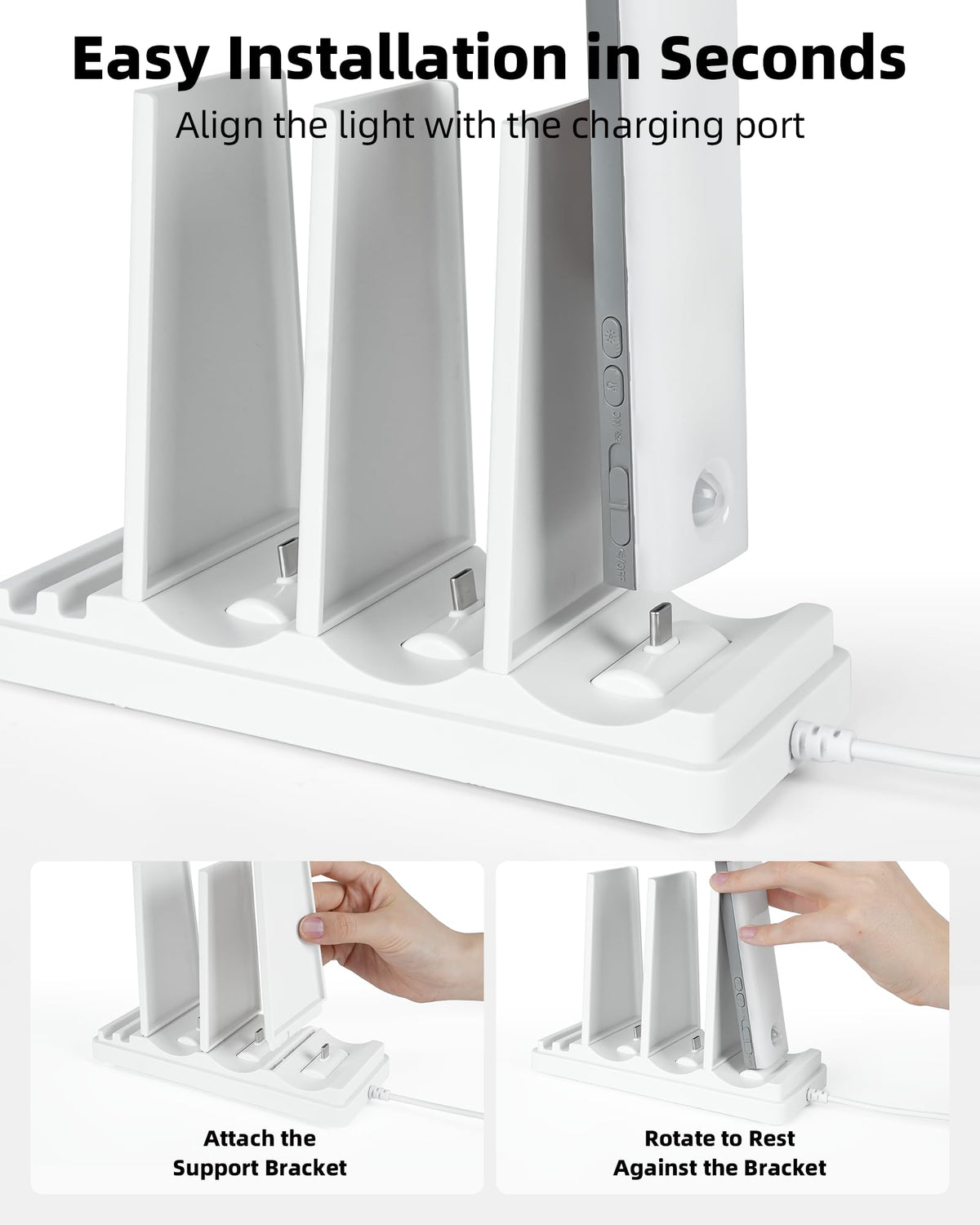EZVALO tidy setup reduces clutter and cables