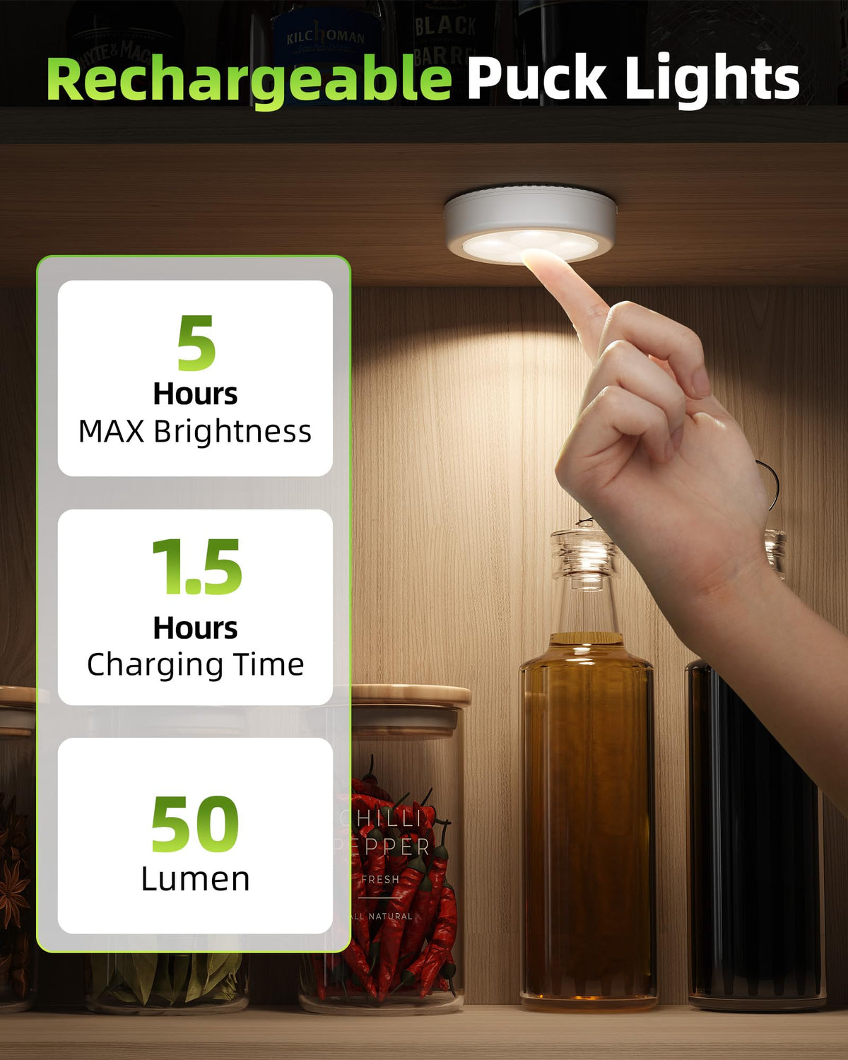 EZVALO under-cabinet light with dimmable brightness for precise task lighting.