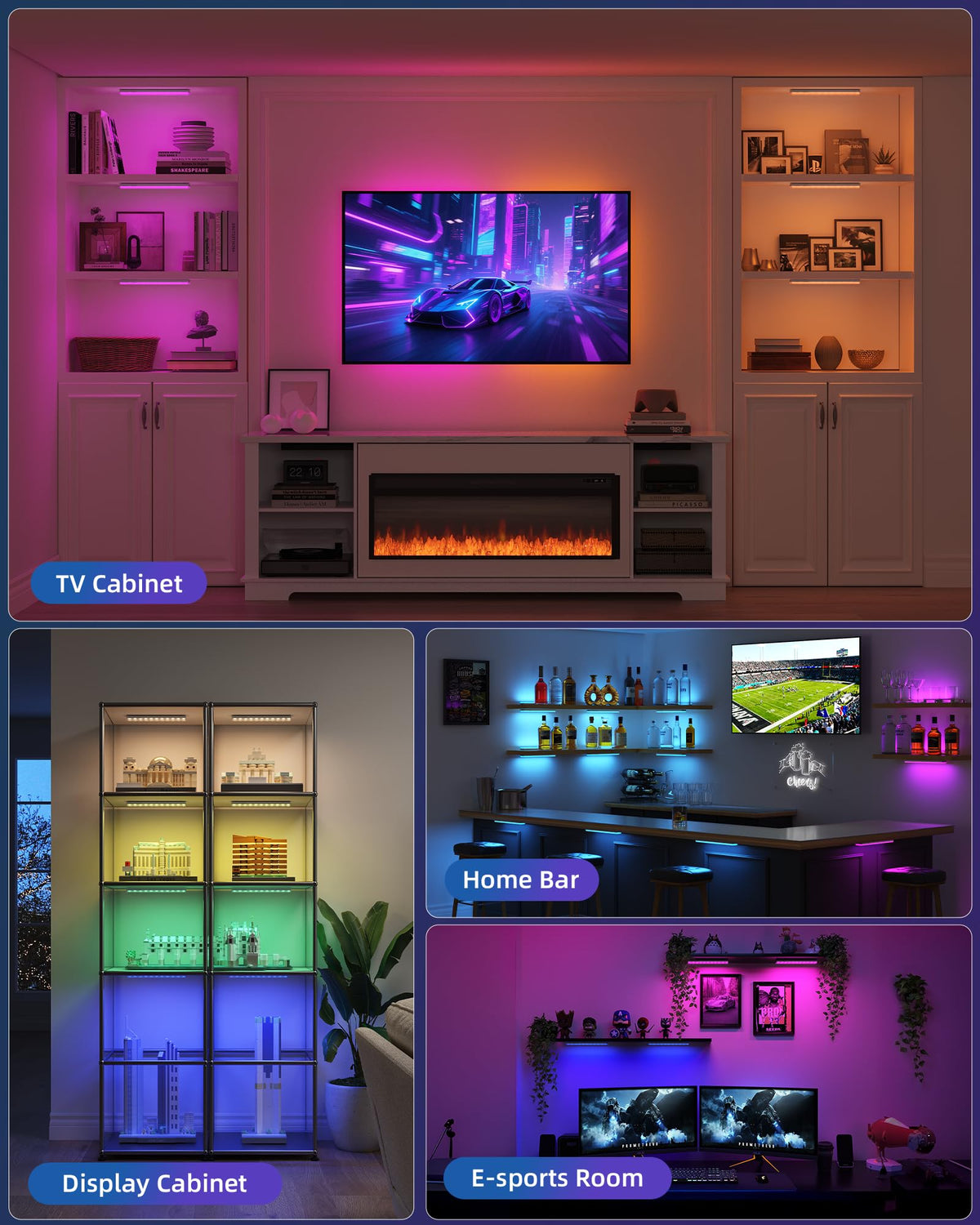EZVALO under cabinet light timer function enables programmable lighting durations