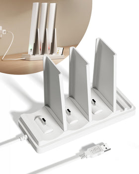 EZVALO charging station front view for under-cabinet lighting setup