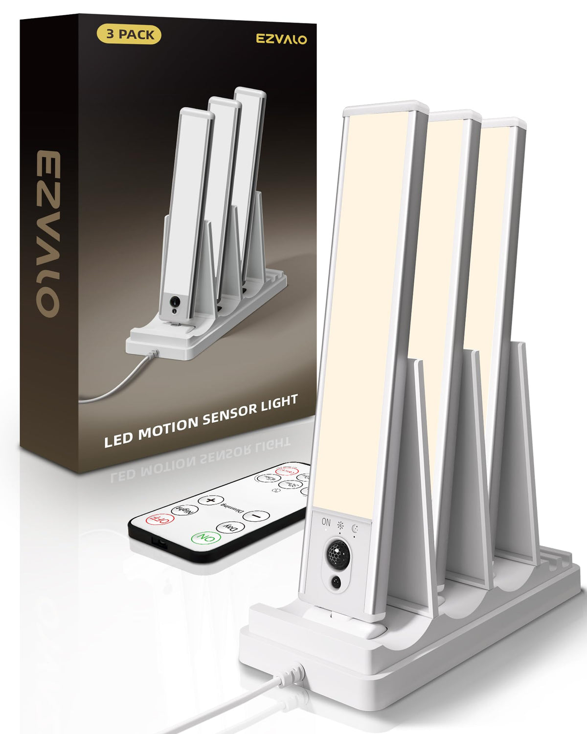 EZVALO under-cabinet lighting with magnetic mount for quick, tool-free setup