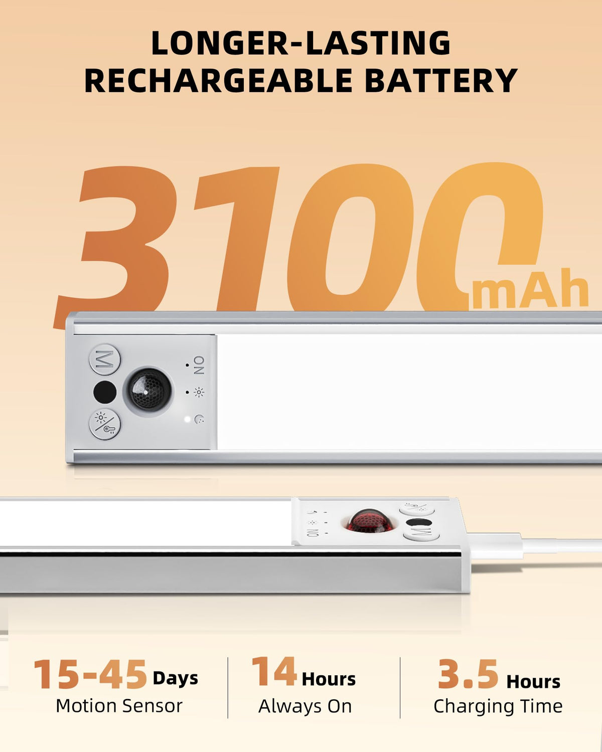 EZVALO USB-C charging port allows quick top-ups without rewiring