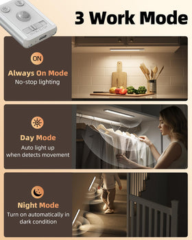 EZVALO versatile placement for kitchen, pantry, closet, and stairs.