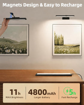 EZVALO wall-mounting magnetic clip provides secure, easy wall installation.