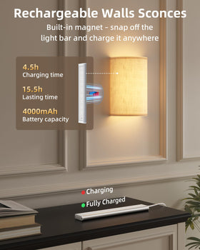 EZVALO sconce with 80 RGB effects for customizable ambiance.