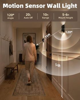EZVALO wall sconce with remote control for effortless brightness adjustments