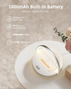 EZVALO wireless charging dock powers Qi devices while lighting the room.