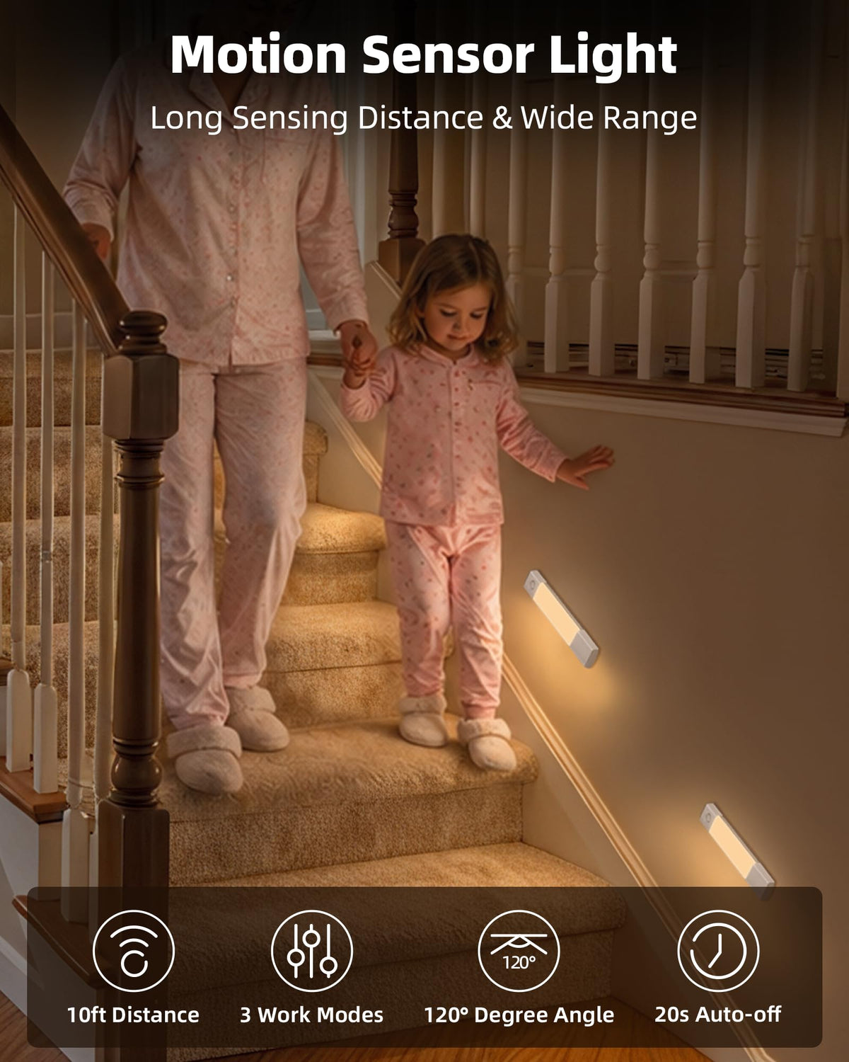 EZVALO wireless closet light activates by motion, making midnight outfit changes effortless.