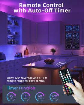 EZVALO wireless under-cabinet light controlled by remote